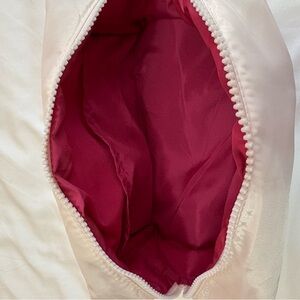 Light Pink Cosmetic Pouch with Bright Fuchsia Interior by Maelys